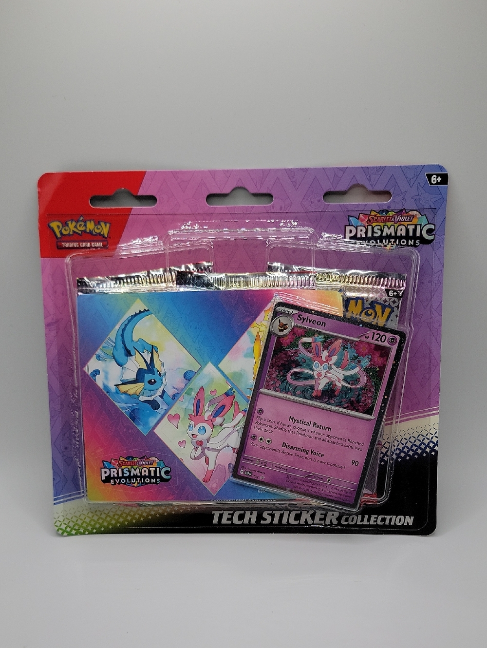 Pokemon Kids One Piece Tech Sticker Collection - Purple, Pink, Blue